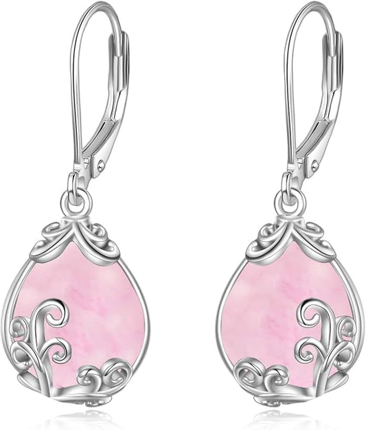 Celtic Filigree Earrings for Women Gemstone Jewelry Gifts