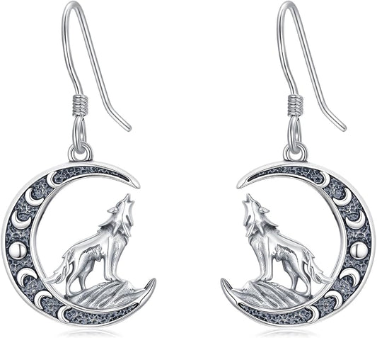 Animal/Leaf/Gothic Dangle Earrings 925 Sterling Silver Animal/Leaf/Gothic Dangle Drop Earrings Easter/Halloween/Christmas Jewelry Gifts for Women Her
