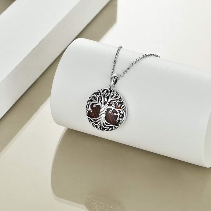 WINNICACA Tree of Life Gifts for Women 925 Sterling Silver Tree of Life Celtic Pendant Necklace Family Irish Jewelry Gifts for Women Wife Girlfriend Anniversary Birthday Gift