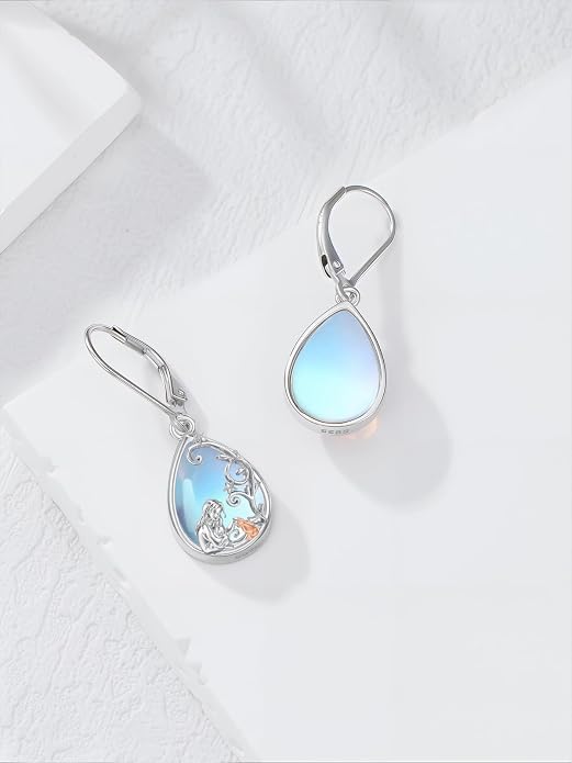 Seiyang Dangle Earrings 925 Sterling Silver Animal/American Flag/Turquoise Dangle Drop Earrings Jewelry Gifts for Women