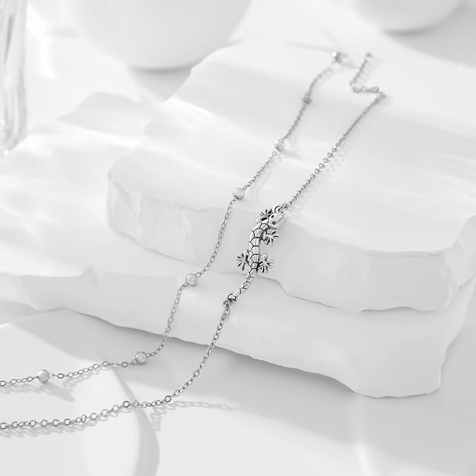 CHIC & ARTSY 925 Sterling Silver Ankle Bracelets for Women, Adjustable Layered Foot Chains with Nature & Symbol Charms, Lightweight Comfort Fit Boho Beach Everyday Jewelry
