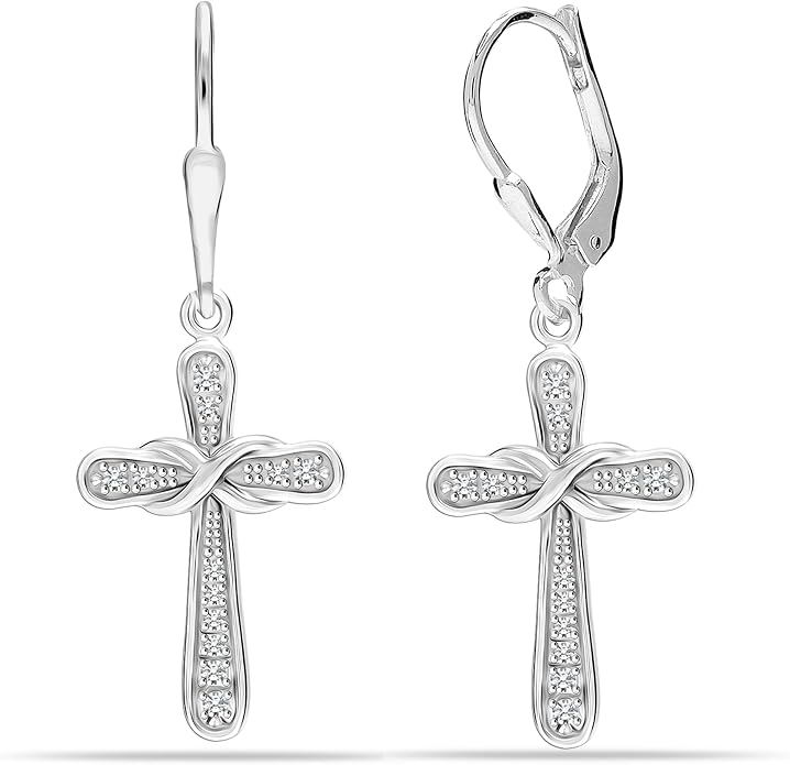 LeCalla 925 Sterling Silver Leverback Drop Earrings | Lightweight Celtic-Knot Filigree Heart Teardrop Dangle Earring for Women's Gift for Her