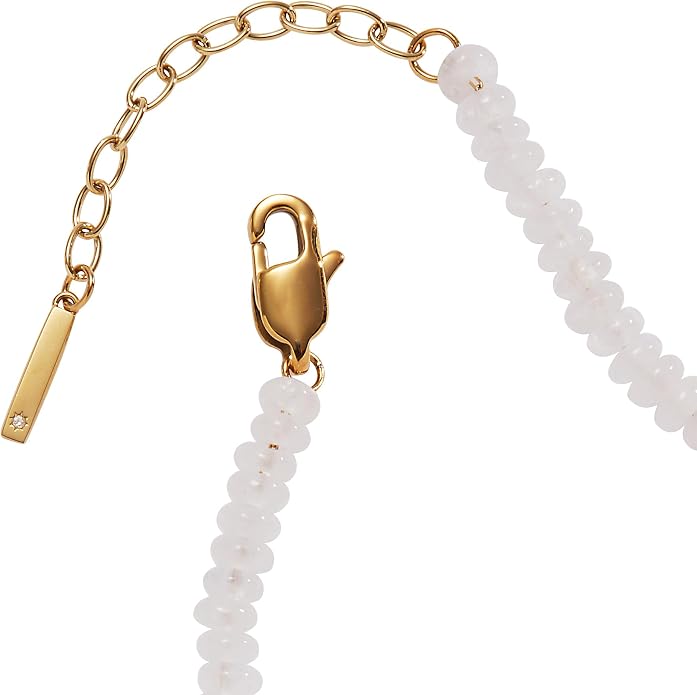 Alex and Ani Clear Quartz Semi-Precious Beaded Anklet