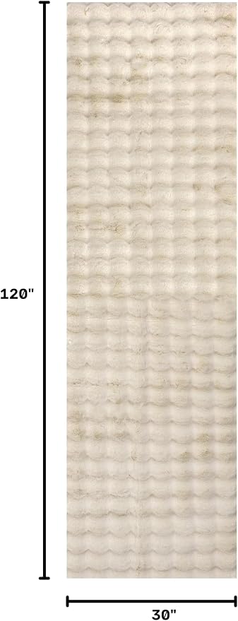 nuLOOM Jeni Beige Checkered Washable Runner Rug, 2' x 10' | Nuloom Jeni Checkered 2' x 10' Machine Washable Runner Rug for Living Room Bedroom Dining Room Entryway Hallway, Beige