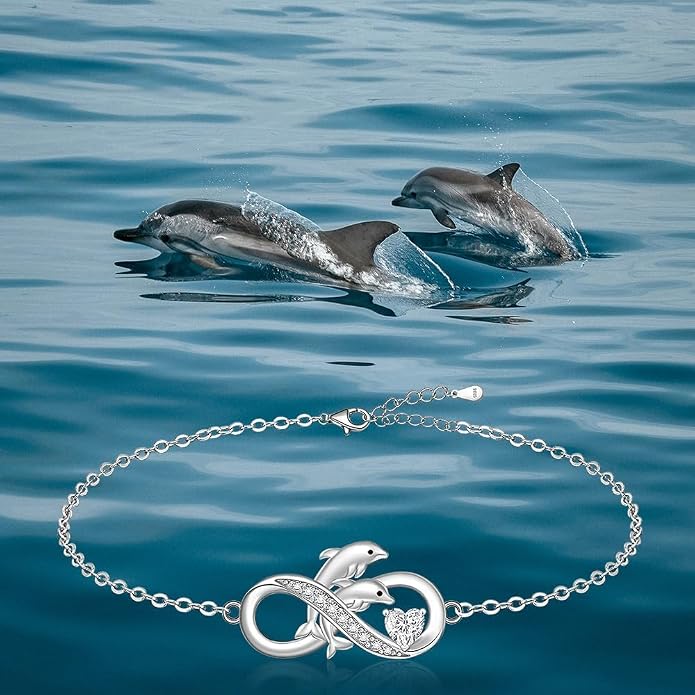 Infinity Cat Paw Print Celtic Knot Sea Turtle Elephant Flamingo Butterfly Dolphin Evil Eye Anklets Bracelets for Women Sterling Silver Adjustable Ankle Bracelet Summer Beach Lovers Gift