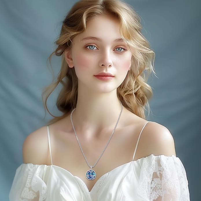 Witchy Jewelry for Women Men Nudo De Bruja Plata 925 Original Witches Knot Necklace Tetragrammaton Hecate Necklace Lilith Necklace Pentagram Necklace Cat Necklace Triple Moon Goddess Pendant Necklace