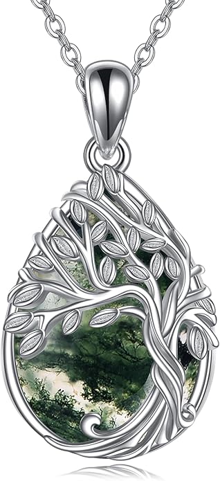 ONEFINITY Tree of Life Necklace 925 Sterling Silver Abalone Shell Celtic Knot Pendant Necklace for Women Jewelry