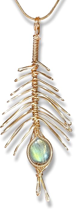 Natural Faceted Labradorite Pendant Necklace – Unique Stone of Magic & Transformation, Iridescent Flash Gemstone Jewelry, Handmade Healing Crystal Gift for Women, Birthday, Anniversary, Spiritual Awakening & Intuition