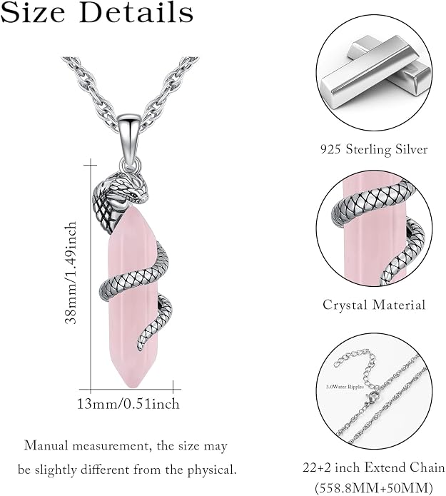 Crystal Necklace 925 Sterling Silver Rose/Sunflower Necklace for Women Jewelry Gifts for Women