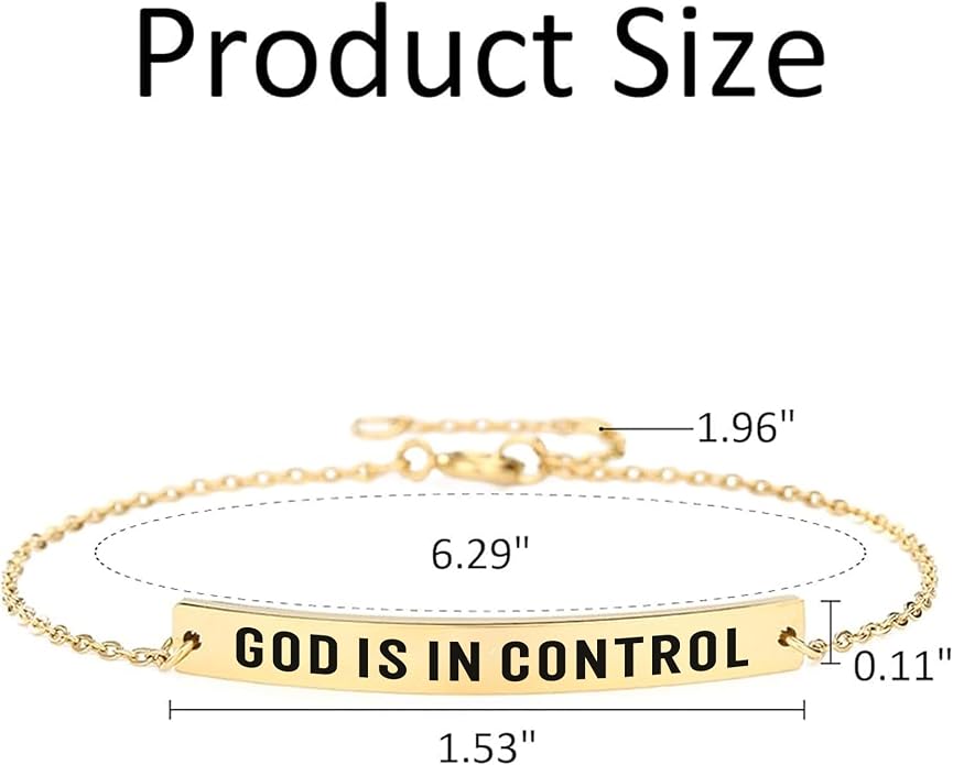 Dont Let The Hard Days Win Bracelet - Gold Hard Day Motivational Bangle Stainless Steel Engraved Words, Inspirational Chain Jewelry Gifts for Women Friend