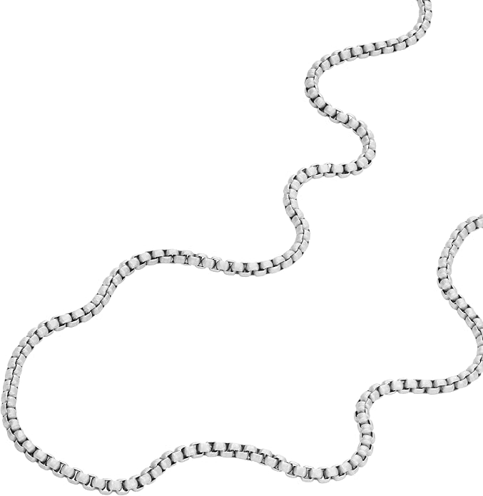 Fossil Men's Stainless Steel or Leather Necklace for Men
