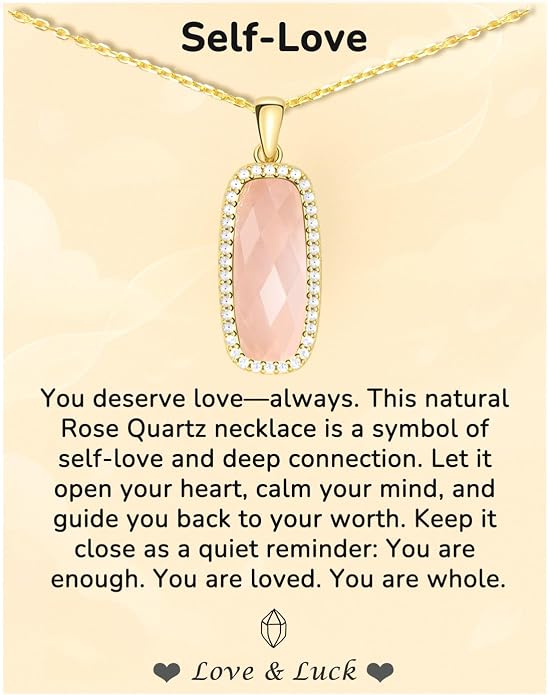 Natural Gemstone New Beginnings Birthday Graduation Gifts 925 Silver Jewelry Plated with 18K Gold Protection Necklace for Women