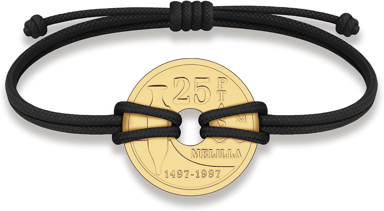 HOBBY OF KINGS Good Luck Coin Bracelet | 18k Gold Plated Wristband | Handmade Jewelry for Collectors and History Lovers