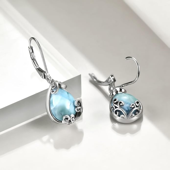 Celtic Filigree Earrings for Women Gemstone Jewelry Gifts