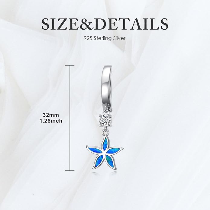 Butterfly Cross Shark Belly Button Ring 925 Sterling Silver Clicker Belly Rings Dangle Navel Ring Hypoallergenic Navel Piercing Belly Piercing Jewelry Gifts for Women