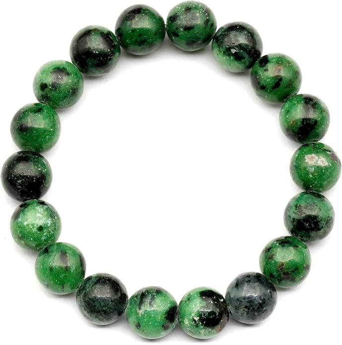 Natural Gemstone Beaded Stretch Bracelet for Men & Women | Handmade 8mm Stone Jewelry | Zodiac Chakra Elastic Bracelet | Meaningful Gift Collection