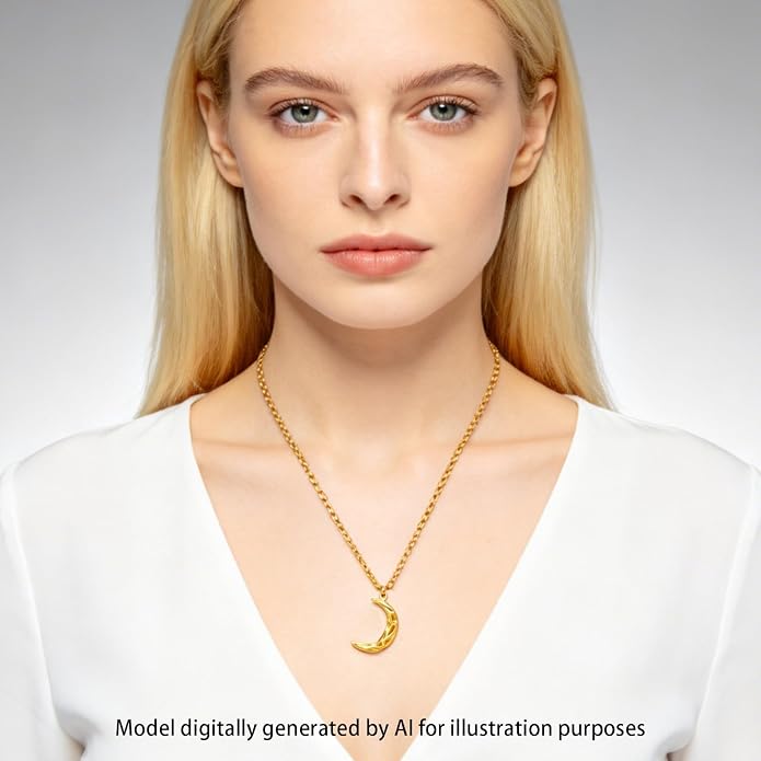 14K Gold Plated Paper Clip Chain Link Necklace Satellite Cross Key Starfish Turquoise Heart Necklace for Women