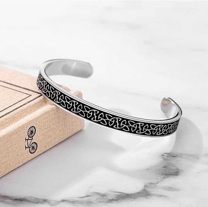 TONY & SANDY Inspirational Bracelets for Women Teen Girls Personalized Gifts for Daughter Granddaughter Mom Sister Friends Stainless Steel Engraved Cuff Birthday Easter Christmas