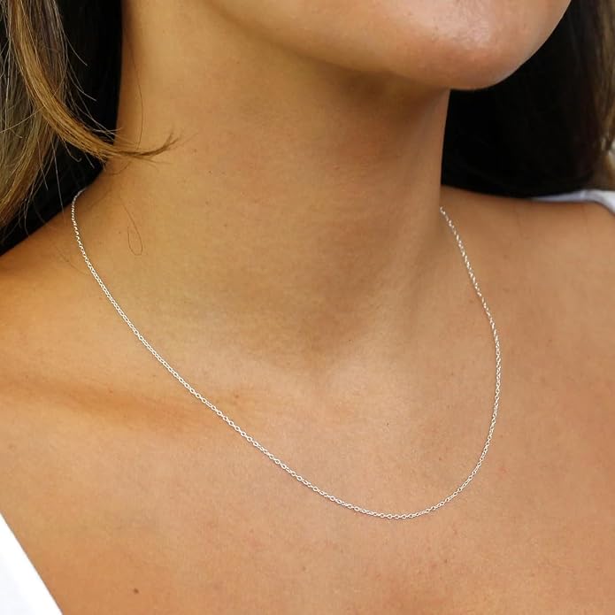 LeCalla 925 Sterling Silver Italian Jewelry Adjustable Chain Necklace, Sliding Bolo Chain Necklace for Women Slider Chain 14 to 24 Inch.