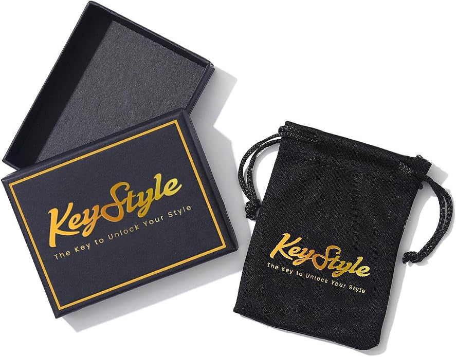 KeyStyle Chunky Gold Hoop Earrings for Women Trendy, Stainless Steel TearDrop Hoops Earring, Lightweight Water Drop Ear Jewerly