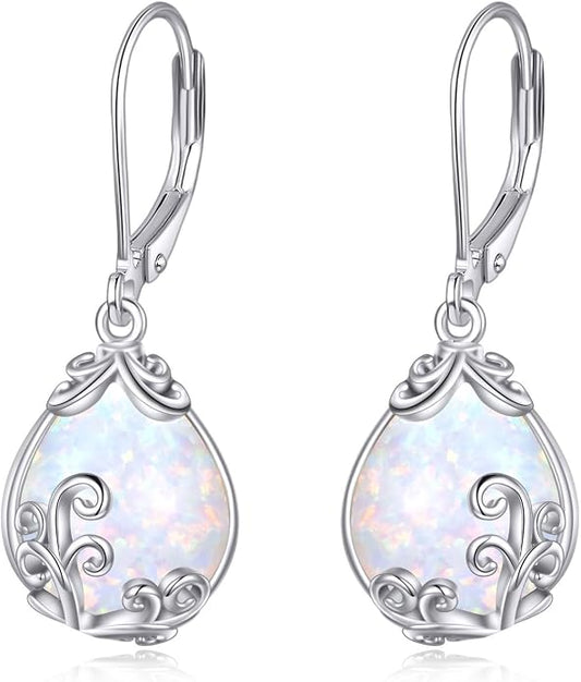 Celtic Filigree Earrings for Women Gemstone Jewelry Gifts