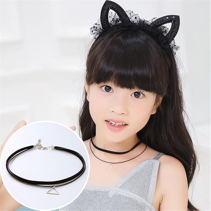 18Pcs Velvet Choker Necklace Set Black Classic Gothic Tattoo Lace Chokers Collar Necklace for Women Jewelry Gift