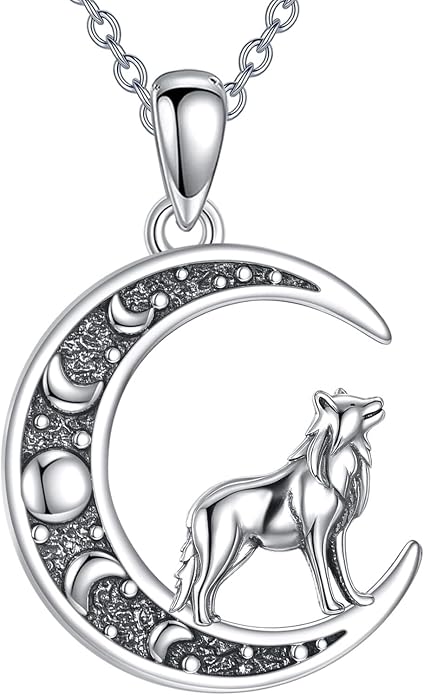 Sun and Moon Necklace 925 Sterling Silver Sun Moon Pendant Gemstone Jewelry Gifts for Women