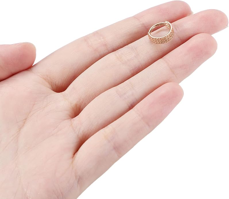 316L Surgical Steel Septum Clicker Ring Nose Ring Hoop Sleeper Hoop Earring Helix Rook Conch Cartilage Daith Tragus Earrings Lobe Nose Piercing Jewelry for Women