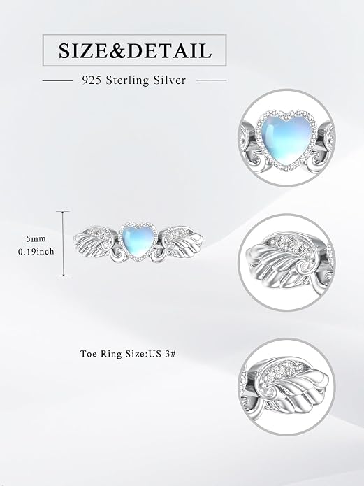 Midari Toe Rings for Women 925 Sterling Silver Hypoallergenic Adjustable Open Band Ring for Women Summer Beach Open Toe Jewelry Foot Jewelry