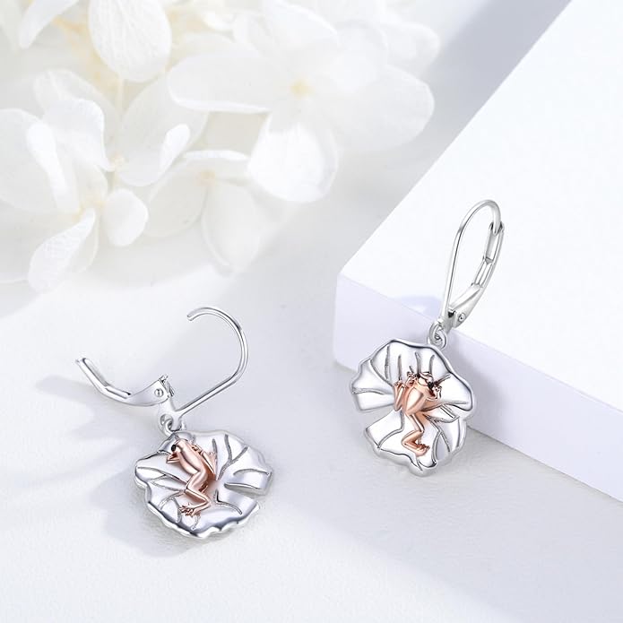 Butterfly/Cardinal/Rabbit/Frog/Turtle/Dragonfly/Flamingo/Mermaid/Hummingbird/Robin/Raven/Owl/Whale/Cat Earrings S925 Sterling Silver Animal Jewelry Gifts for Birthday Christmas