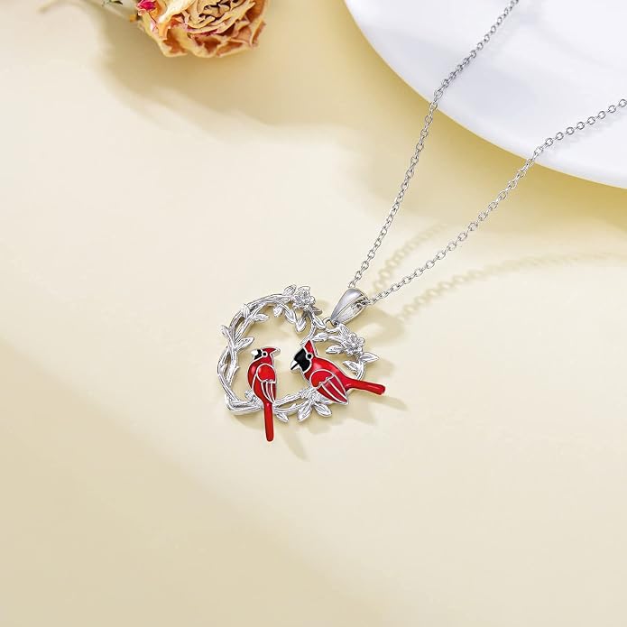 Cross Necklace for Women 925 Sterling Silver I Love You Necklace Religious Jewelry with Gift Box for Mother Daughter