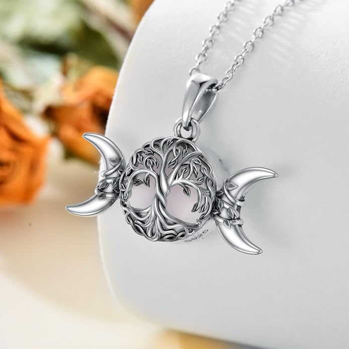 WINNICACA Tree of Life Gifts for Women 925 Sterling Silver Tree of Life Celtic Pendant Necklace Family Irish Jewelry Gifts for Women Wife Girlfriend Anniversary Birthday Gift