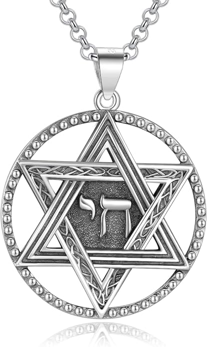 Tetragrammaton/Thors Hammer/Viking Axe/Jewish/Yahweh Necklace for Men 925 Sterling Silver Viking Norse Pagan Jewelry Gifts for Women