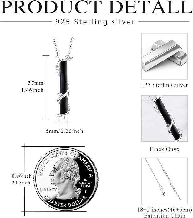 Bar Opal Leaf Necklace For Women S925 Sterling Silver White Opal Pendant with Leaf Charm Bar Pendant Jewelry Gift For Mom Daughter Wife