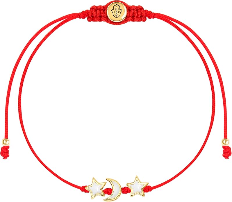 KARMA AND LUCK Red String Bracelet for Women, Evil Eye Protection Bracelet, Adjustable Drawstring 5 to 8’’, Spiritual Lucky Bracelet for Protection, Handmade