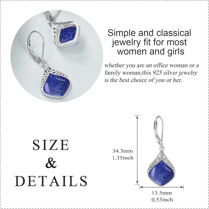 Teardrop Earrings Sterling Silver Filigree Irish Celtic Teardrop Drop Earrings Jewelry Gifts For Women