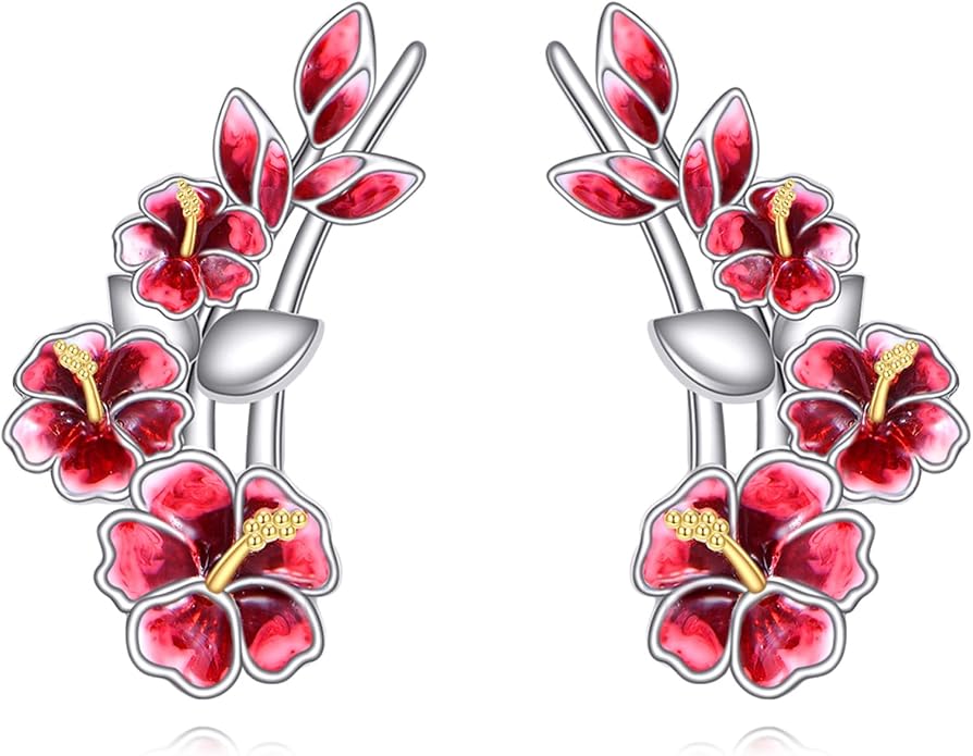 Ear Climbers Earrings for Women Sterling Silver Vintage Ear Crawler Earrings Jewelry Gifts for Women