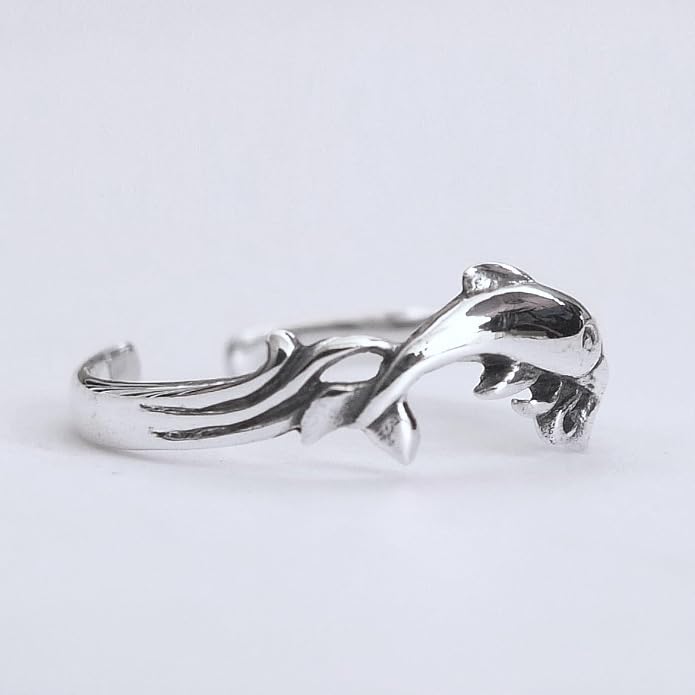 Sterling Silver Toe Ring, Handmade Adjustable Open Band, Minimalist Dainty Summer Beach Foot Jewelry for Women, Can Be Worn as Knuckle or Pinky Ring