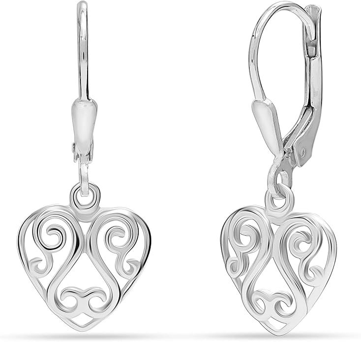 LeCalla 925 Sterling Silver Leverback Drop Earrings Lightweight Bohemia Teardrop Drop Dangle Earring for Women