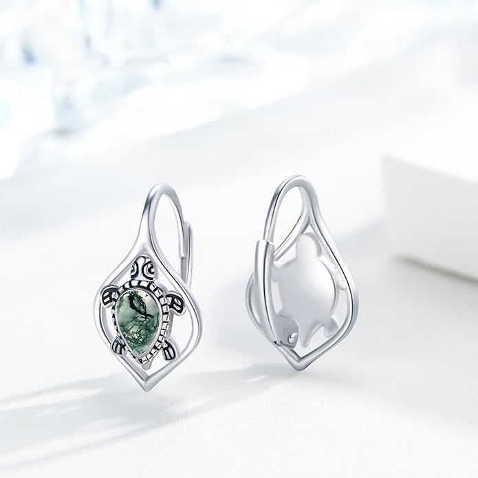 Cute Animal Leverback Earring 925 Sterling Silver Summer Bohemia Beach Theme Earrings for Women