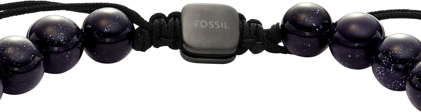 Fossil Men's Stainless Steel and Genuine Leather and/or Beaded Bracelet for Men