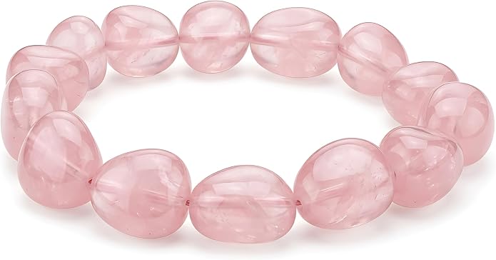 Natural Gemstone Bead Bracelet for Women – Healing Crystal Reiki Bracelet, Handmade Spiritual Protection Jewelry, Energy Stone Stretch Bracelet Gift for Women & Girls