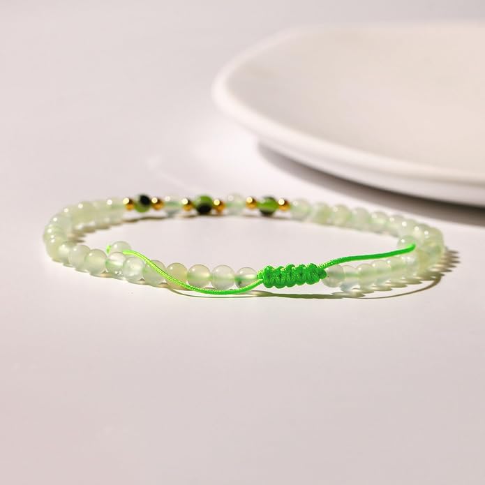 Evil Eye Ankle Bracelets for Women Beads Anklets Beach Accessiory Gemstone Healing Crystal Adjustable