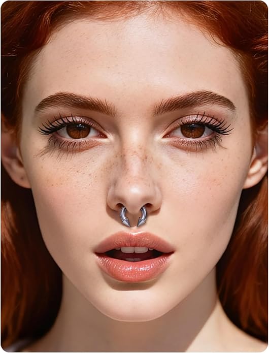 20G 18G 16G 14G 12G 8G 6G 4G 2G ASTM F136 Titanium Internal Thread Horseshoe Septum Ring Jewelry Circular Barbell Helix Snug Tragus Rook Daith Cartilage Earring Lip Ring Piercing Jewelry