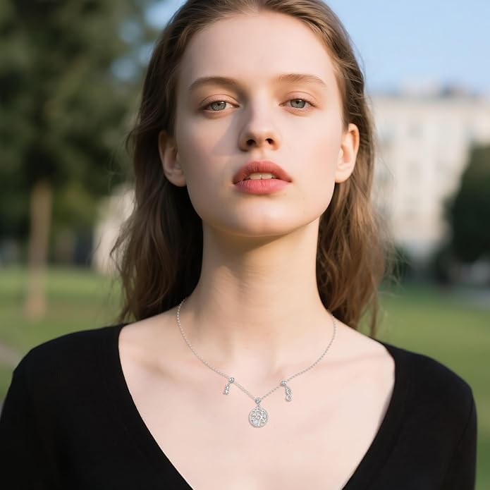 Tree Of Life Necklace Sterling Silver Created Opal Tree Of Life Pendant Infinity Necklace Infinity Charm for Jewelry Gifts for Women