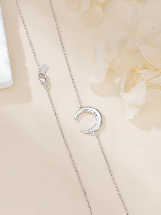 Midari Ocean Necklace 925 Sterling Silver Flamingo Mama Bear Dolphin Penguin Sea Turtle Axolotl Desert Cactus Nautical Rudder Tropical Palm Compass Wave Pendant Boho Jewelry Gifts for Women Men