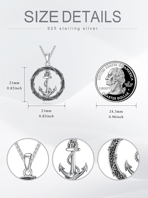 Midari Ocean Necklace 925 Sterling Silver Flamingo Mama Bear Dolphin Penguin Sea Turtle Axolotl Desert Cactus Nautical Rudder Tropical Palm Compass Wave Pendant Boho Jewelry Gifts for Women Men
