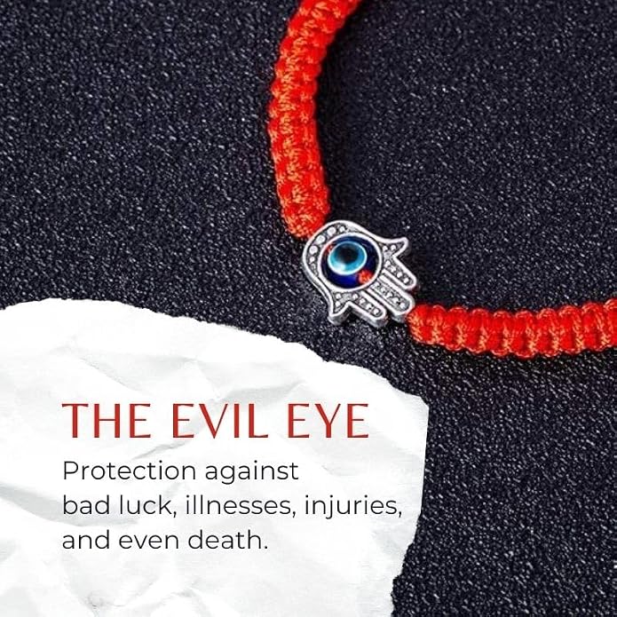 Buddha & Karma Red String Hamsa Hand Bracelet Offers Evil Eye Protection for Spiritual Balance - Wear Hand of Hamsa Bracelet to Attract Luck & Repel Negativity - Adjustable Bracelets for Daily Comfort