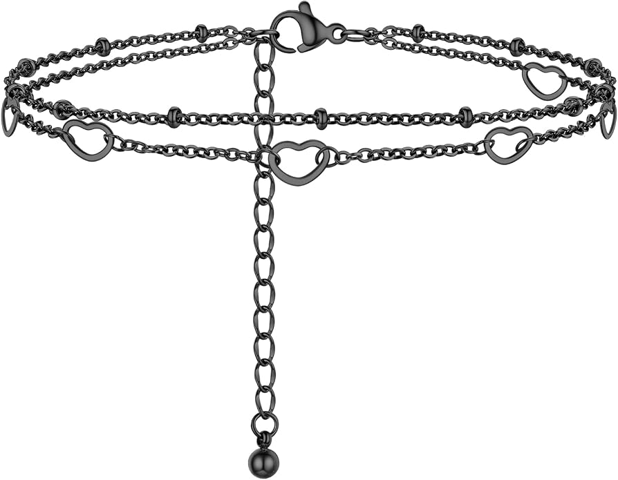 PROSTEEL Gold/Silver Anklets for Women Waterproof, 14K Gold Plated Ankle Bracelet Non Tarnish, Jewelry Gifts Adjustable