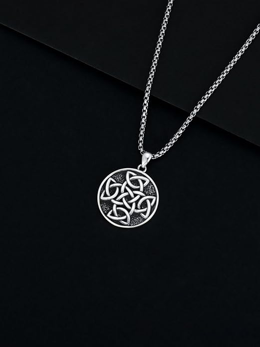 KXJ S925 Sterling Silver Black Cross/Best Dad/Baseball Bat/Silver Cross/Ankh Cross/Crucifix with 22+2 Inches Stainless Steel Rolo Chain Cross Necklace for Men Women Christian Religious Jewelry Gifts